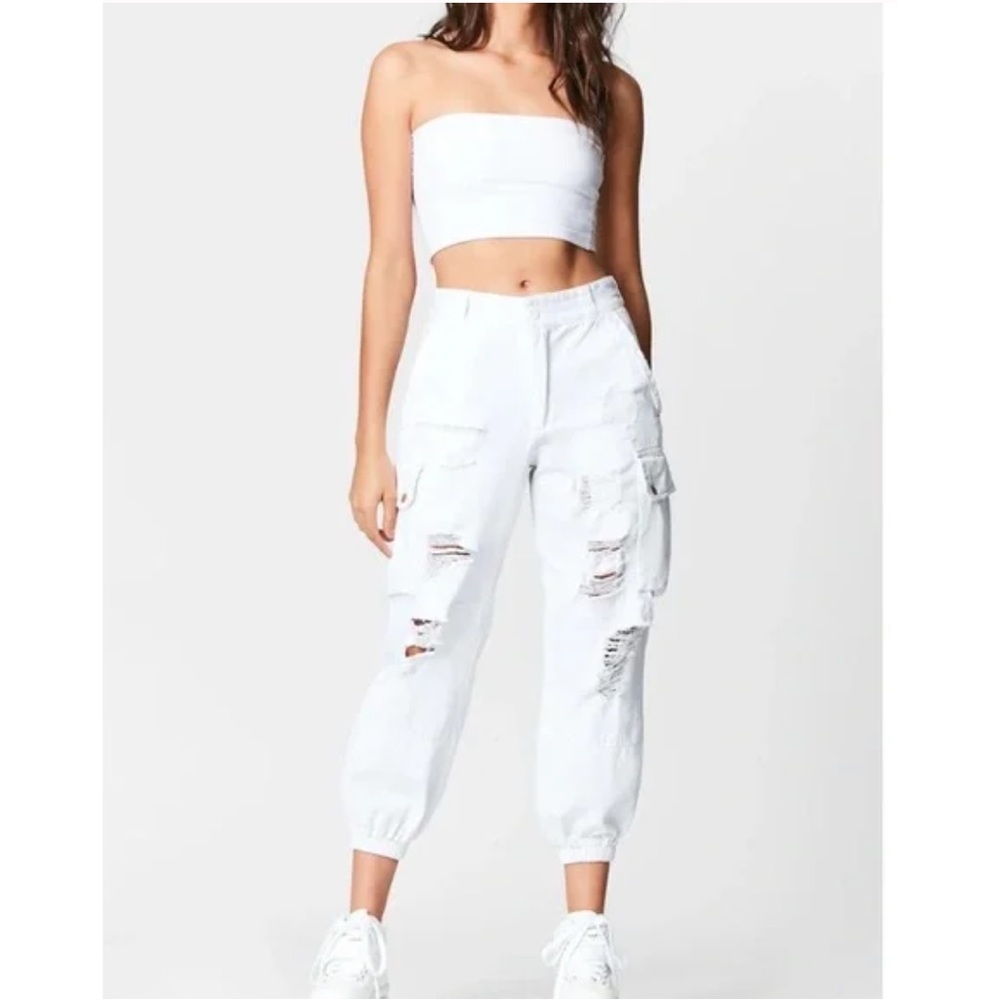 Vintage LF LA Carmar White Cargos